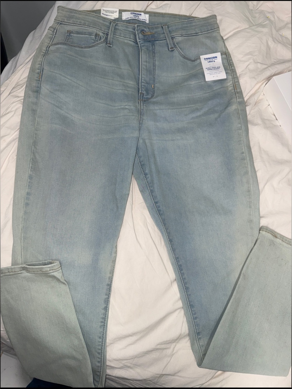 Women's Light Blue Ultra High Rise Supper Skinny Denizen from Levi’s Jeans